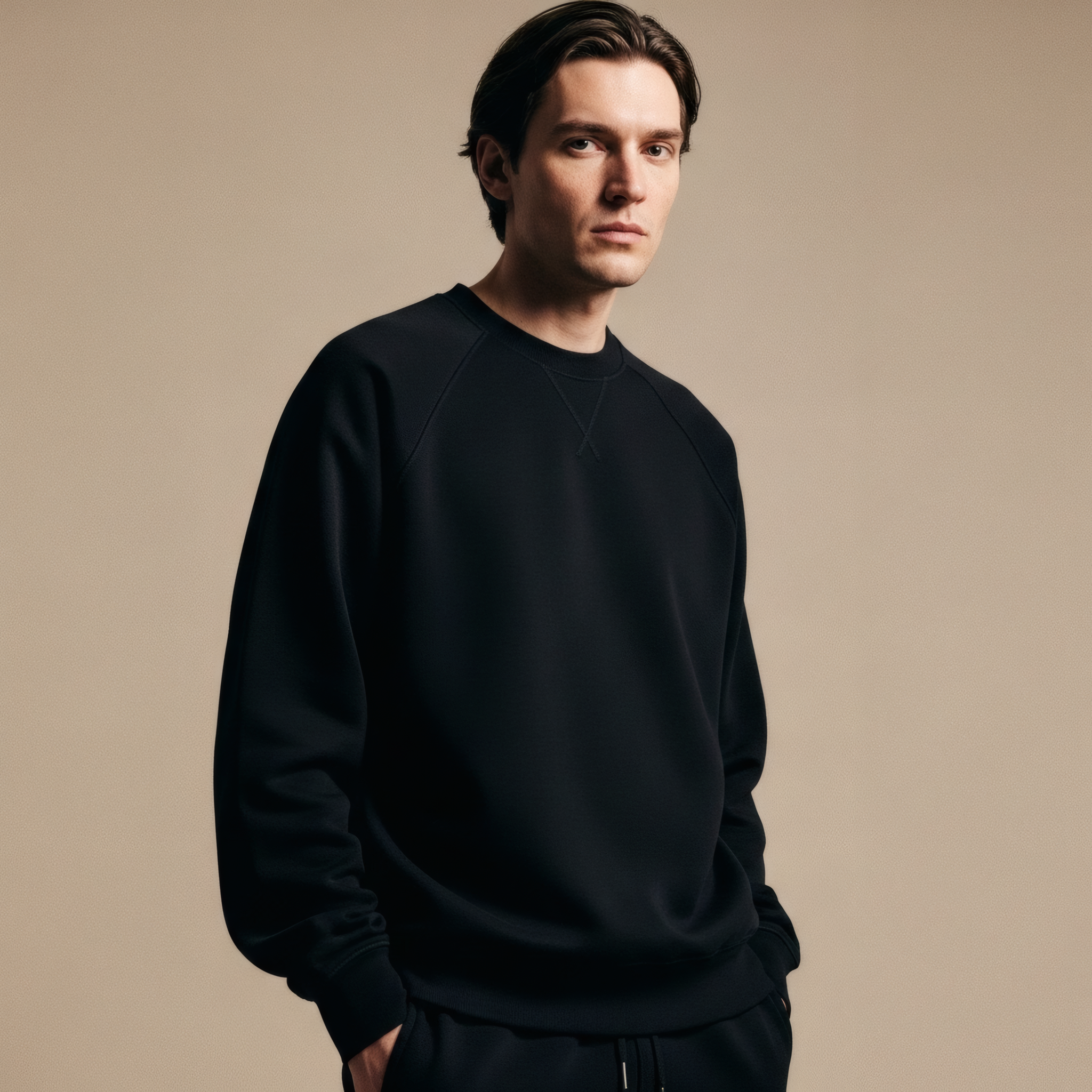 Black Sweatshirt Tracksuit